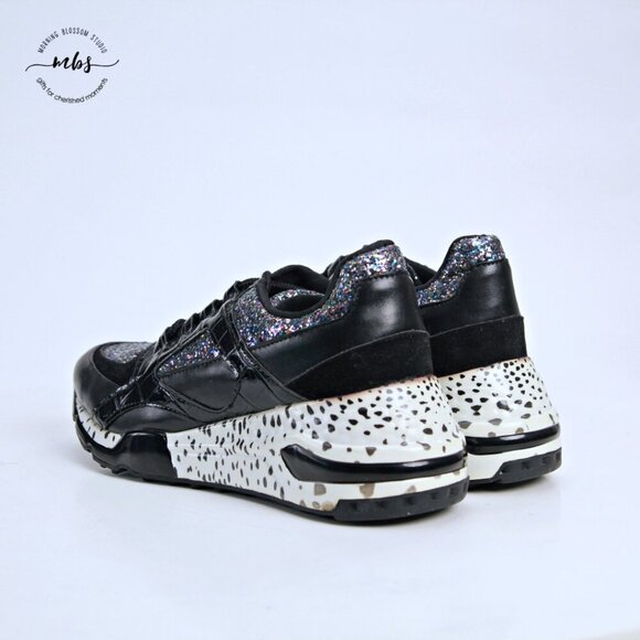 Steve Madden Barra Glitter Fashion Platform Sneakers Multicolor Women 8.5 - Picture 5 of 13